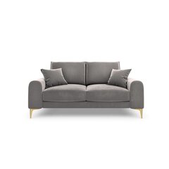Kahden istuttava sohva Velvet Larnite, 172x102x90 cm, vaaleanharmaa hinta ja tiedot | Sohvat ja vuodesohvat | hobbyhall.fi