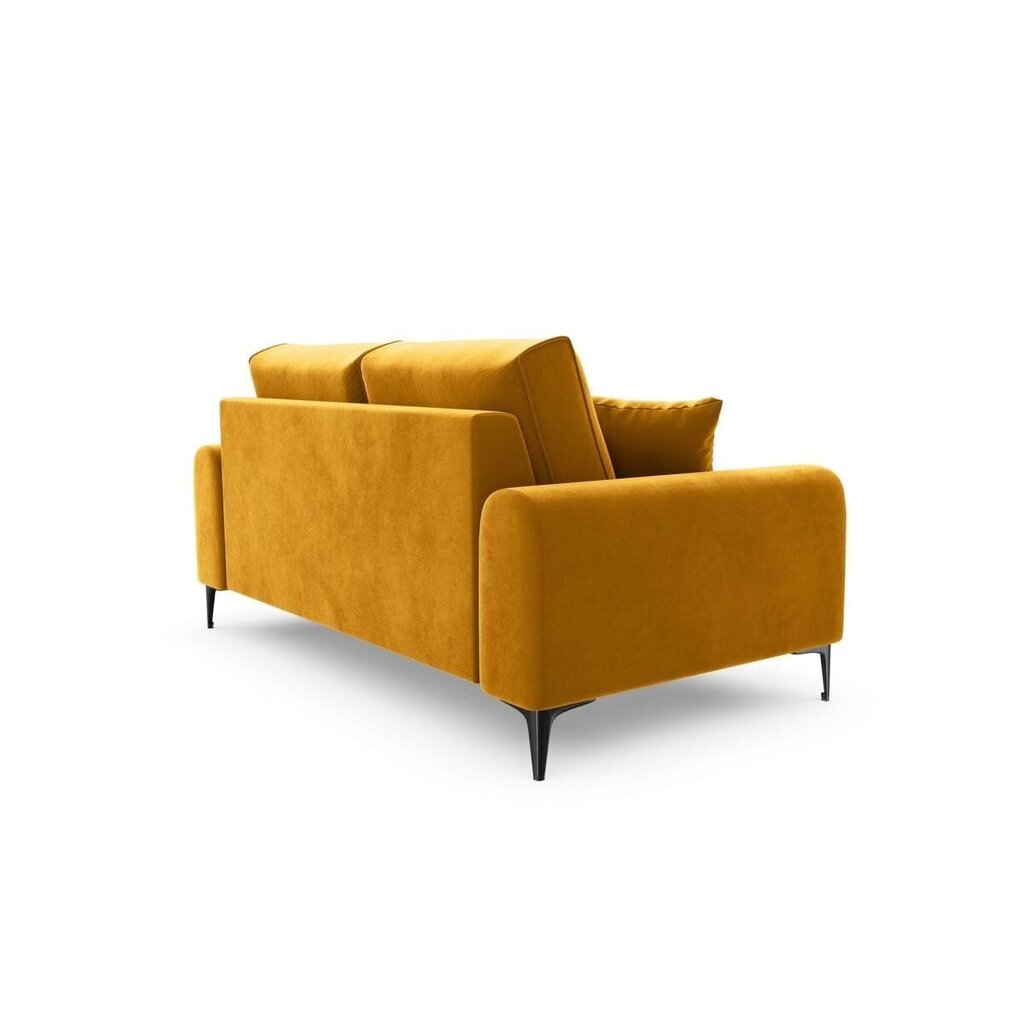 Kahden istuttava sohva Velvet Larnite, 172x102x90 cm, keltainen hinta ja tiedot | Sohvat ja vuodesohvat | hobbyhall.fi