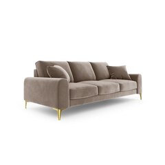 Kolmen istuttava sohva Velvet Larnite, 222x102x90 cm, ruskea hinta ja tiedot | Sohvat ja vuodesohvat | hobbyhall.fi
