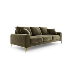 Kolmen istuttava sohva Velvet Larnite, 222x102x90 cm, vihreä hinta ja tiedot | Sohvat ja vuodesohvat | hobbyhall.fi