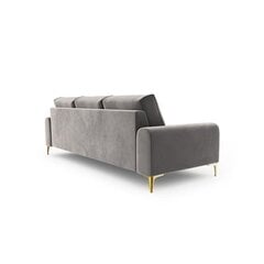 Kolmen istuttava sohva Velvet Larnite, 222x102x90 cm, vaaleanharmaa hinta ja tiedot | Sohvat ja vuodesohvat | hobbyhall.fi