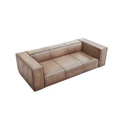 Kolmen istuttava nahkasohva Agawa, 227x100x68 cm, beige hinta ja tiedot | Sohvat ja vuodesohvat | hobbyhall.fi