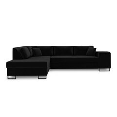 Vasemmanpuoleinen kulmasohva Velvet Dolomite XL, 277x220x74 cm, musta hinta ja tiedot | Kulmasohvat ja divaanisohvat | hobbyhall.fi