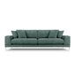 Neljän istuttava sohva Jog, 286x122x90 cm, vaaleanvihreä hinta ja tiedot | Sohvat ja vuodesohvat | hobbyhall.fi
