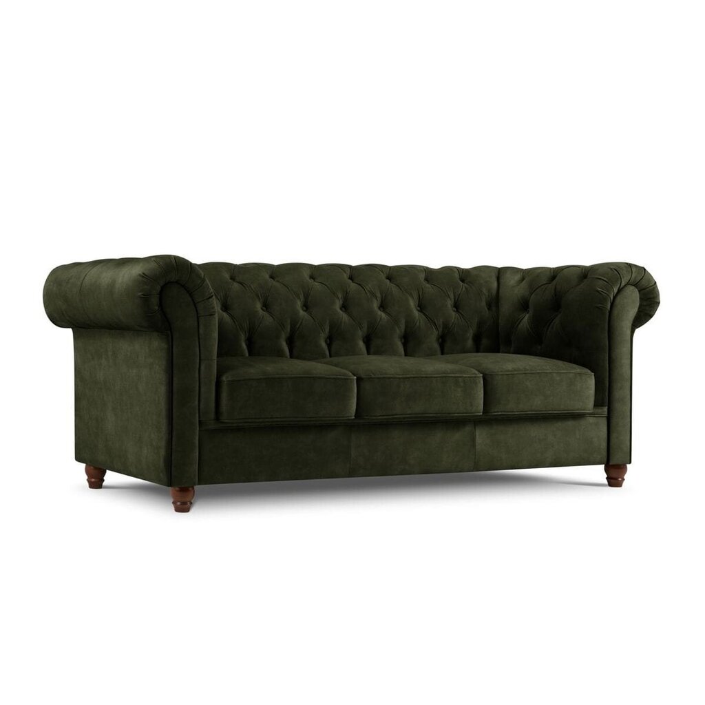 Kolmen istuttava sohva Lapis, 224x90x80, tummanvihreä hinta ja tiedot | Sohvat ja vuodesohvat | hobbyhall.fi