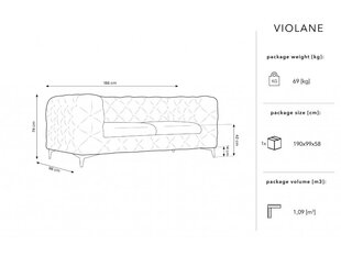 Sohva Micadoni Home Violane, oranssi hinta ja tiedot | Sohvat ja vuodesohvat | hobbyhall.fi