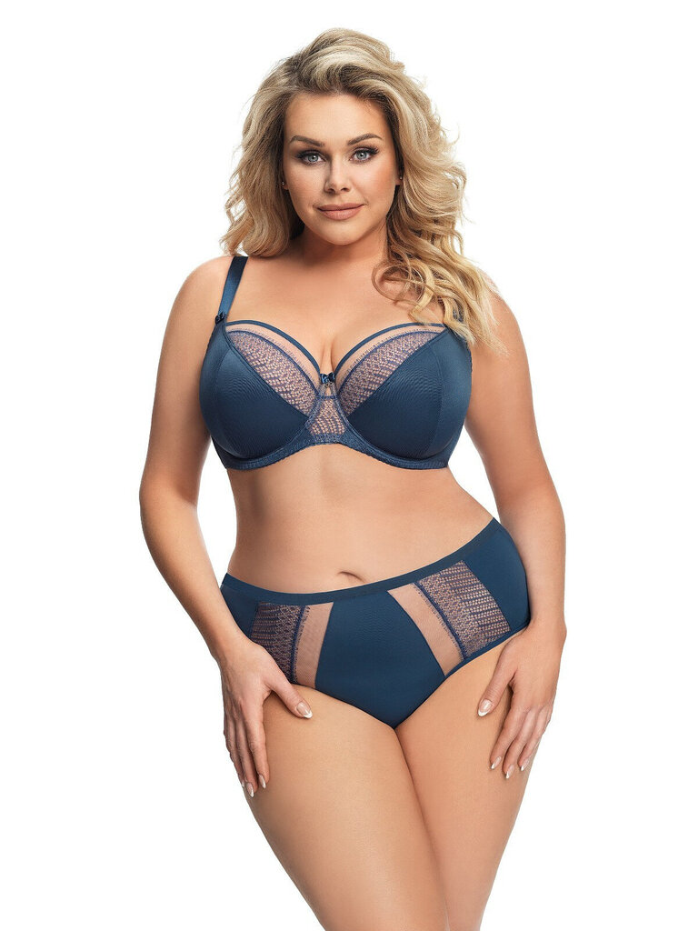 Gorsenia lady pehmeät rintaliivit cup underwire olkaimet classic kuviollinen k636 faro, sininen, 75l hinta ja tiedot | Rintaliivit | hobbyhall.fi