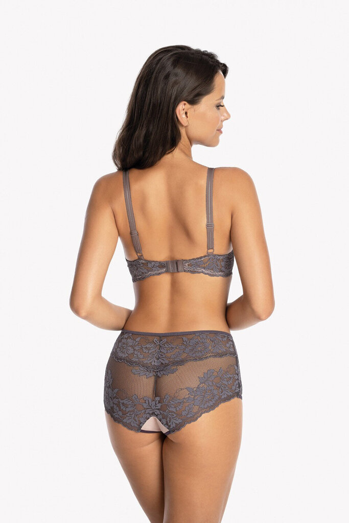 Gaia lady push-up rintaliivit olkaimet kupit kukka mesh rusetti 1112 valentina, violetti, 65f hinta ja tiedot | Rintaliivit | hobbyhall.fi