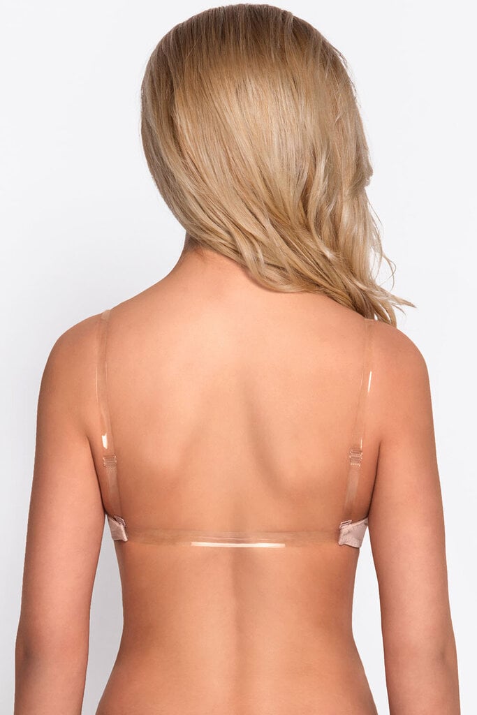 Vivisence eve 1012 push-up rintaliivit lady läpinäkyvä selkänojaton irrotettava kuvioton eu, beige, 85d hinta ja tiedot | Rintaliivit | hobbyhall.fi