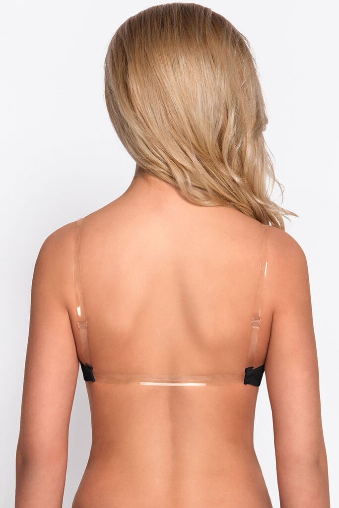 Vivisence eve 1012 push-up rintaliivit lady läpinäkyvä selkänojaton irrotettava kuvioton eu, musta, 85d hinta ja tiedot | Rintaliivit | hobbyhall.fi