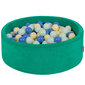 KiddyMoon pehmeä pallomeri pyöreä 90X30cm/200 palloa, Agave vihreä: pastellin keltainen / sininen / minttu hinta ja tiedot | Vauvan lelut | hobbyhall.fi