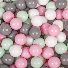 KiddyMoon pehmeä pallomeri pyöreä 90X30cm/300 palloa, vesimeloni vaaleanpunainen: valkoinen / harmaa / minttu / vaaleanpun hinta ja tiedot | Vauvan lelut | hobbyhall.fi