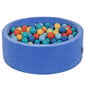 KiddyMoon pehmeä pallo Pit pyöreä 90X30cm/300 pallot, Blueberry Blue: vaaleanvihreä / oranssi / turkoosi / sininen / vaal.sin / ke hinta ja tiedot | Vauvan lelut | hobbyhall.fi