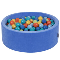 KiddyMoon pehmeä pallo Pit pyöreä 90X30cm/200 pallot, Blueberry Blue: vaaleanvihreä / oranssi / turkoosi / sininen / vaal.sin / ke hinta ja tiedot | Vauvan lelut | hobbyhall.fi