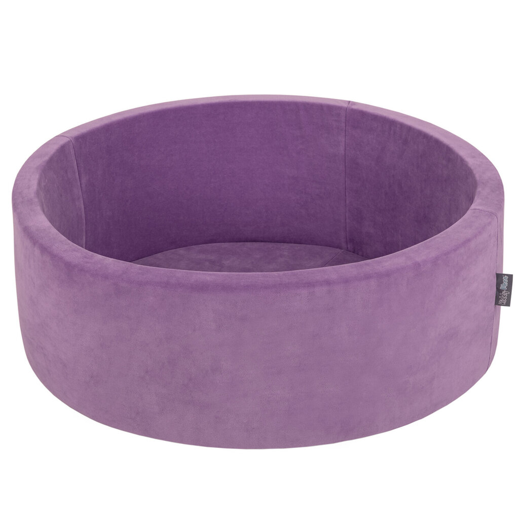 KiddyMoon pehmeä pallomeri pyöreä 90X30cm/300 palloa, Laventeli violetti: pastelli beige / pastelli vaaleanpunainen / helmiäin hinta ja tiedot | Vauvan lelut | hobbyhall.fi