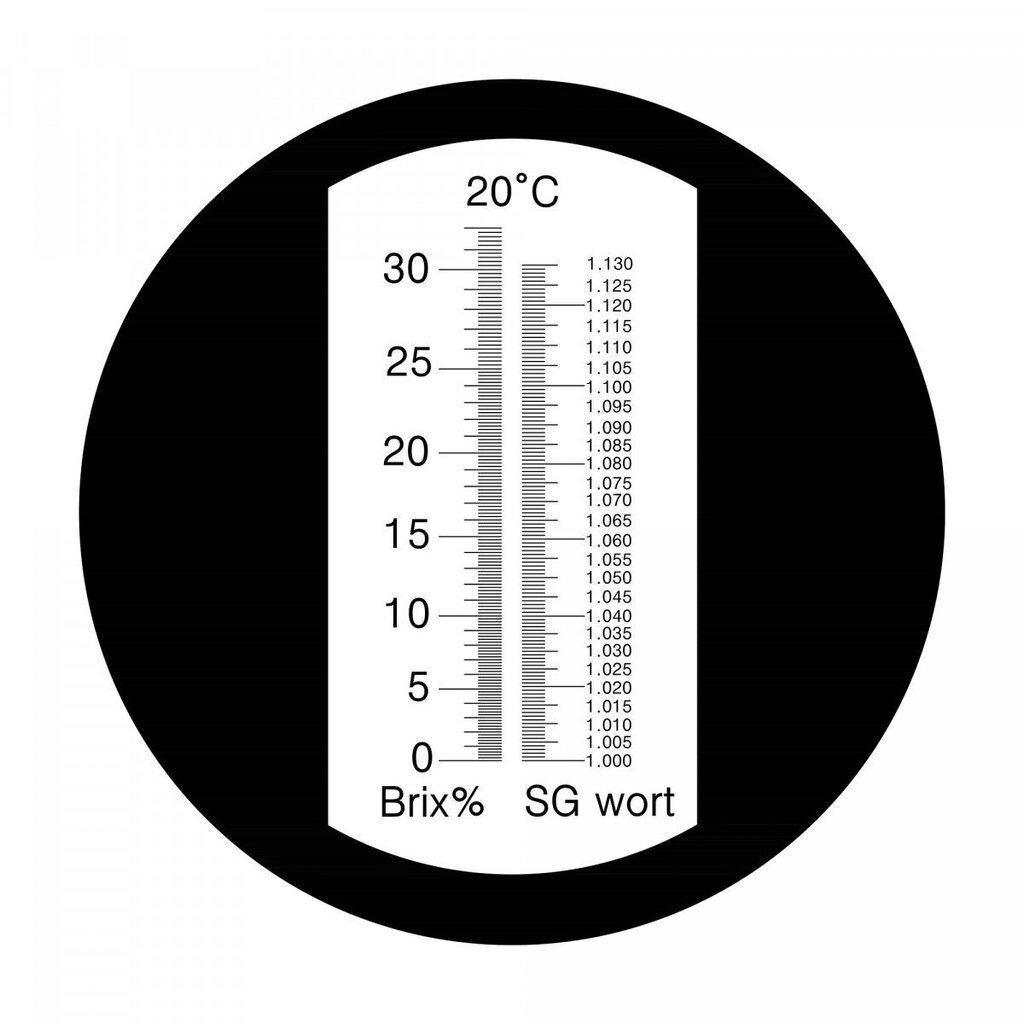 Refraktometras Brix 0-32 % sultims hinta ja tiedot | Keittiövälineet | hobbyhall.fi