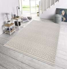 Northrugs matto Meadow Raute Grey Cream, 80x150 cm hinta ja tiedot | Isot matot | hobbyhall.fi