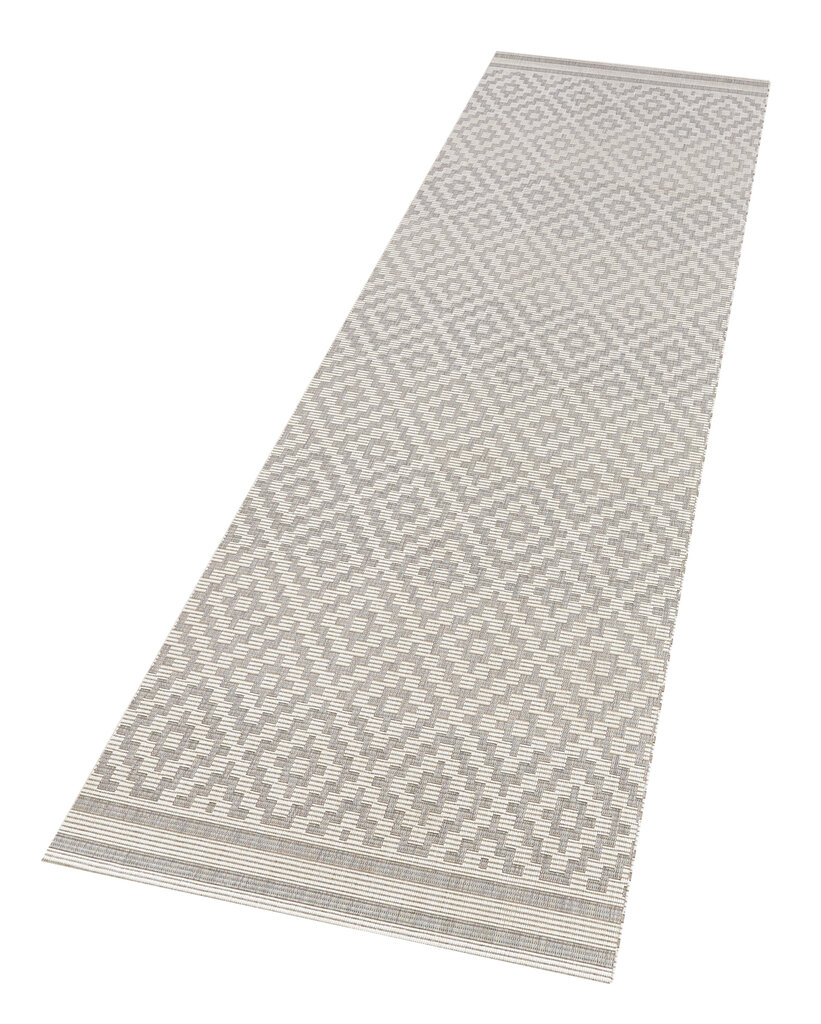 Northrugs matto Meadow Raute Grey Cream, 80x200 cm hinta ja tiedot | Isot matot | hobbyhall.fi