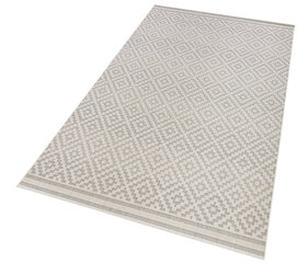 Northrugs matto Meadow Raute Grey Cream, 140x200 cm hinta ja tiedot | Isot matot | hobbyhall.fi