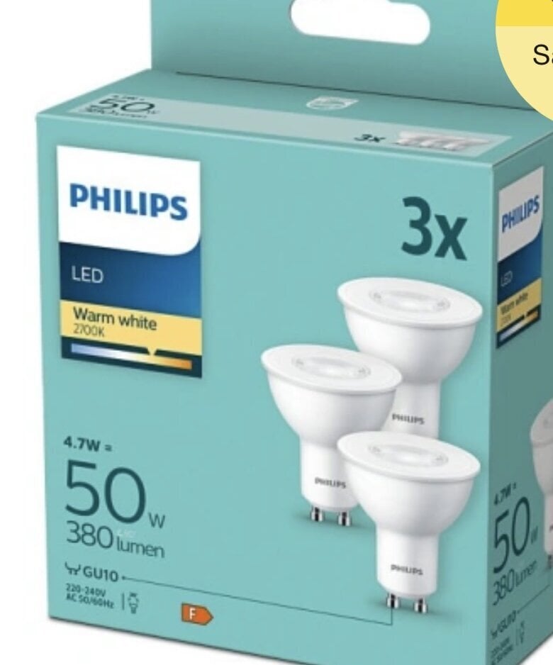 3x Philips LED-lamppusarja hinta ja tiedot | Lamput | hobbyhall.fi