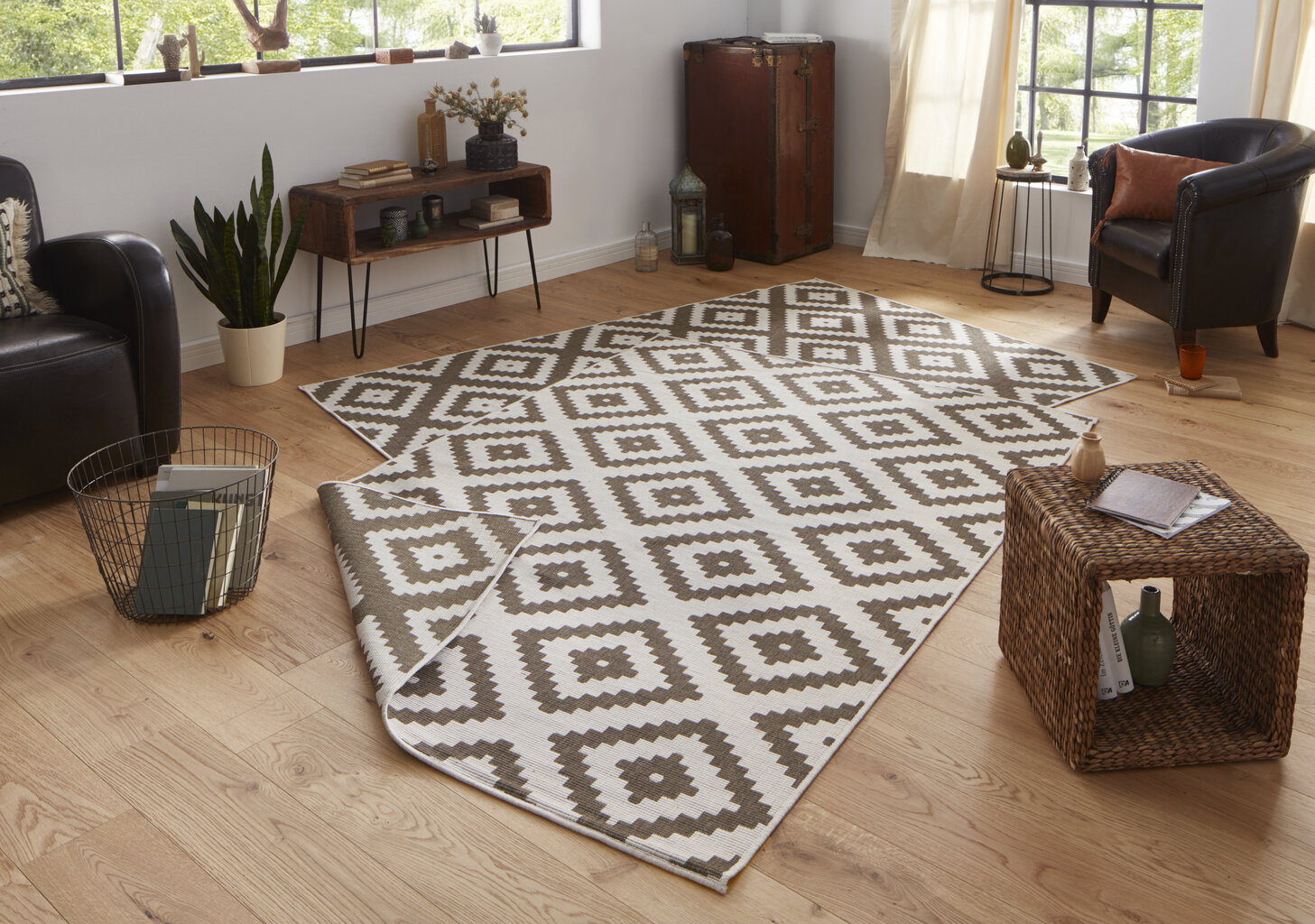 Northrugs matto Twin Malta Brown, 160x230 cm hinta ja tiedot | Isot matot | hobbyhall.fi