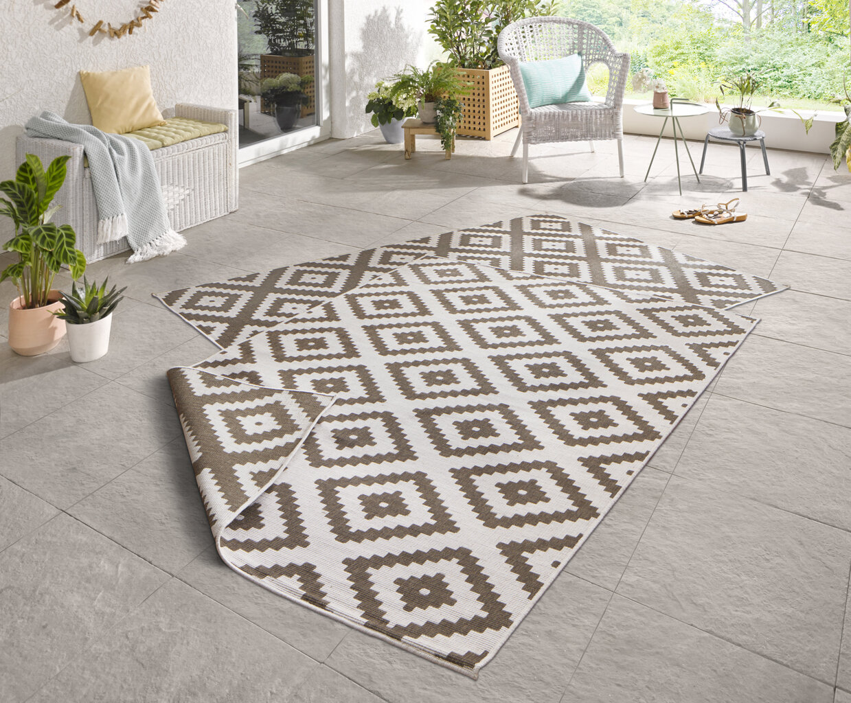 Northrugs matto Twin Malta Brown, 200x290 cm hinta ja tiedot | Isot matot | hobbyhall.fi