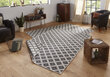 Northrugs matto Twin Nizza Grey Cream, 80x150 cm hinta ja tiedot | Isot matot | hobbyhall.fi