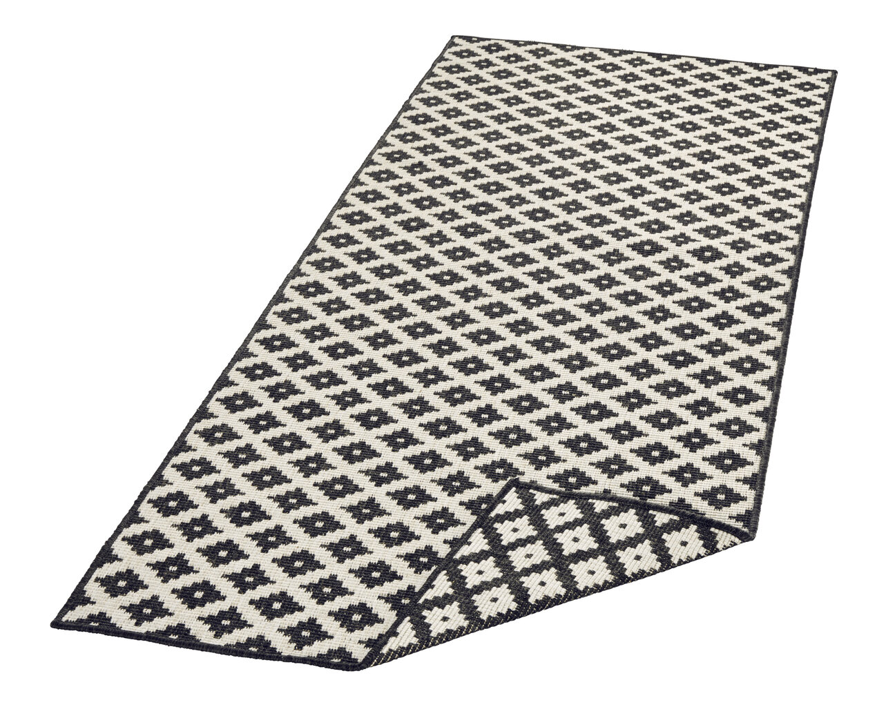 Northrugs matto Twin Nizza Black Cream, 80x150 cm hinta ja tiedot | Isot matot | hobbyhall.fi