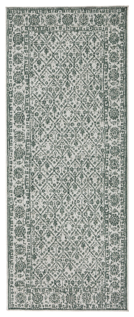 Northrugs matto Twin Curacao Green Cream, 80x250 cm hinta ja tiedot | Isot matot | hobbyhall.fi