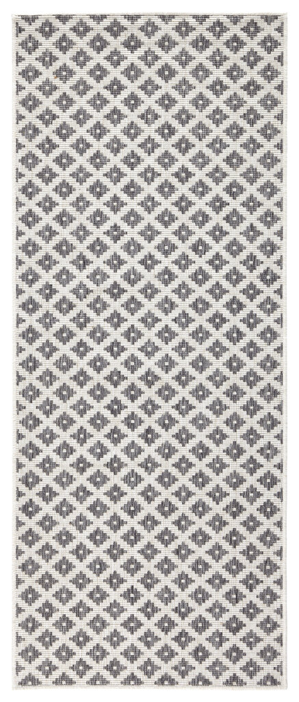 Northrugs matto Twin Nizza Grey Cream, 80x250 cm hinta ja tiedot | Isot matot | hobbyhall.fi