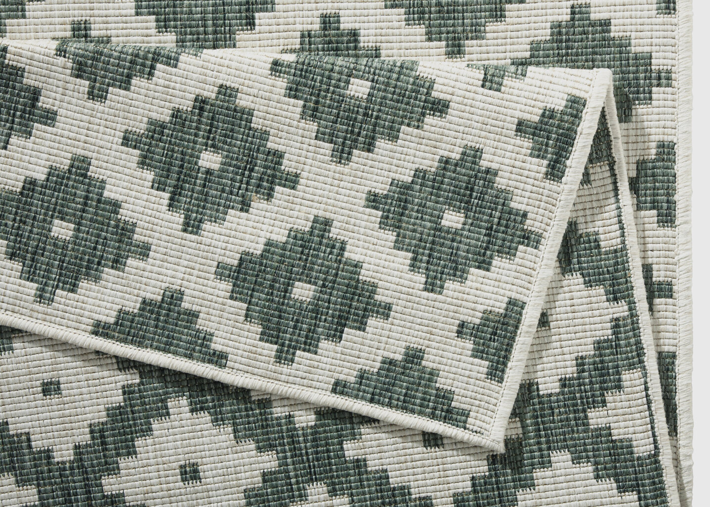 Northrugs matto Twin Nizza Green Cream, 80x350 cm hinta ja tiedot | Isot matot | hobbyhall.fi