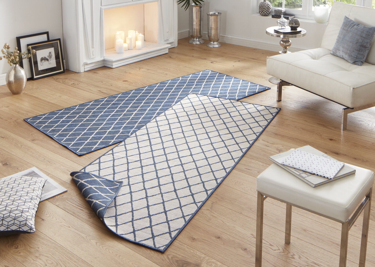 Northrugs matto Twin Malaga Blue Cream, 160x230 cm hinta ja tiedot | Isot matot | hobbyhall.fi