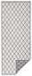 Northrugs matto Twin Malaga Grey Cream, 80x250 cm hinta ja tiedot | Isot matot | hobbyhall.fi