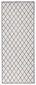 Northrugs matto Twin Malaga Grey Cream, 80x350 cm hinta ja tiedot | Isot matot | hobbyhall.fi