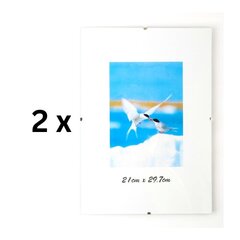Valokuvakehys, A4, 21x29,7 cm, berem, pakkaus 2 kpl. hinta ja tiedot | Valokuva-albumit -ja kehykset | hobbyhall.fi
