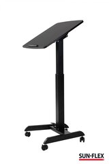 Korkeussäädettävä työpöytä SUN-FLEX®EASYDESK PRO, 60x52cm, musta hinta ja tiedot | Tietokonepöydät ja työpöydät | hobbyhall.fi