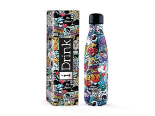 Termospullo Itotal Graphitti, 500 ml hinta ja tiedot | Juomapullot | hobbyhall.fi