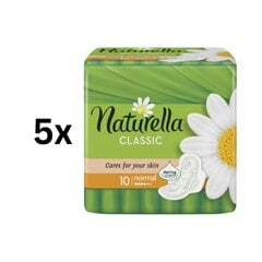 Terveyssiteet NATURELLA Normal Plus, 10 kpl. paketti 5 kpl. hinta ja tiedot | Tamponit ja terveyssiteet | hobbyhall.fi