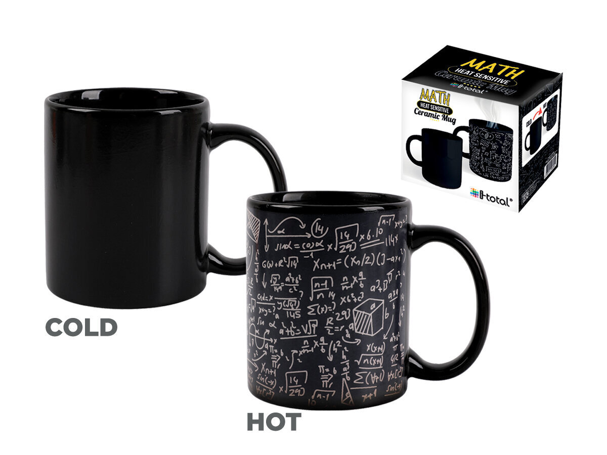 Itotal cup Mathematic, vaihtuva väri, 295ml hinta ja tiedot | Lasit, mukit ja kannut | hobbyhall.fi