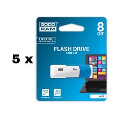Muistitikku USB 2.0 COLOR MIX, 8GB pakkaus 5 kpl. hinta ja tiedot | Goodram Kovalevyt ja muistitikut | hobbyhall.fi
