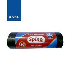 Spino roskapussit 35 l, 20 kpl, pakkaus 4 kpl. hinta ja tiedot | Roskapussit | hobbyhall.fi