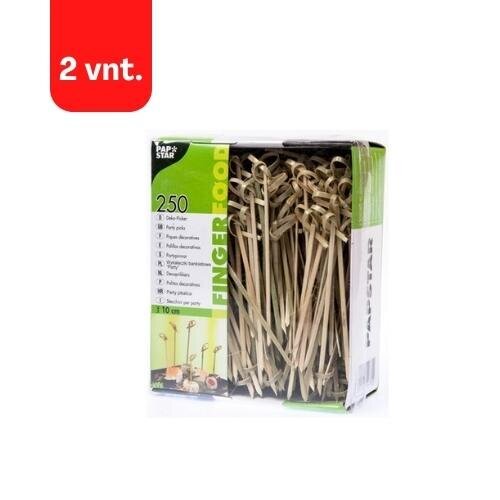 Neulat, KNOTEN, bambu, 10 cm, 250 kpl, pakkaus 2 kpl. hinta ja tiedot | Tarjoiluastiat ja aterimet juhliin | hobbyhall.fi