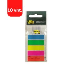 Tarramerkit Post-it Basic, 12 x 43 mm, 5 väriä. hinta ja tiedot | Toimistotarvikkeet | hobbyhall.fi