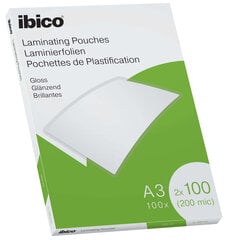 Laminointikirjekuoret Ibico, A3, kiiltävä, 100 kpl. hinta ja tiedot | Toimistotarvikkeet | hobbyhall.fi