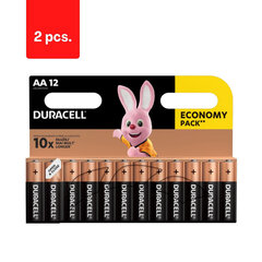 Paristot DURACELL AA, LR6, 12 kpl, pakkaus 2 kpl. hinta ja tiedot | Paristot | hobbyhall.fi