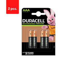 Duracell Recharge 900 mAh AAA-akut, 4 akkua, 2 kpl hinta ja tiedot | Paristot | hobbyhall.fi
