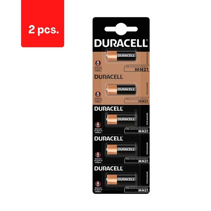 Paristot DURACELL MN21, HSDC 1 kpl, pakkaus 10 kpl. hinta ja tiedot | Paristot | hobbyhall.fi