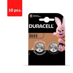Paristot DURACELL 2025, 2 kpl, pakkaus 10 kpl. hinta ja tiedot | Duracell Valaistus ja sähkölaitteet | hobbyhall.fi