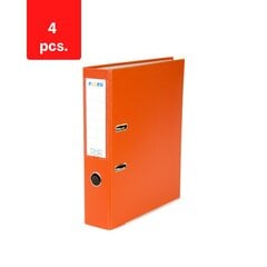 Kansio Eller, A4, taloudellinen, 75 mm pakkaus 4 kpl, oranssi hinta ja tiedot | Toimistotarvikkeet | hobbyhall.fi