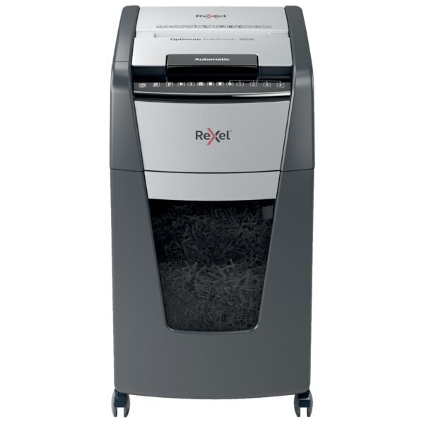 Rexel Optimum Autofeed 300X, 4x25mm, P4, 60l hinta ja tiedot | Paperisilppurit | hobbyhall.fi